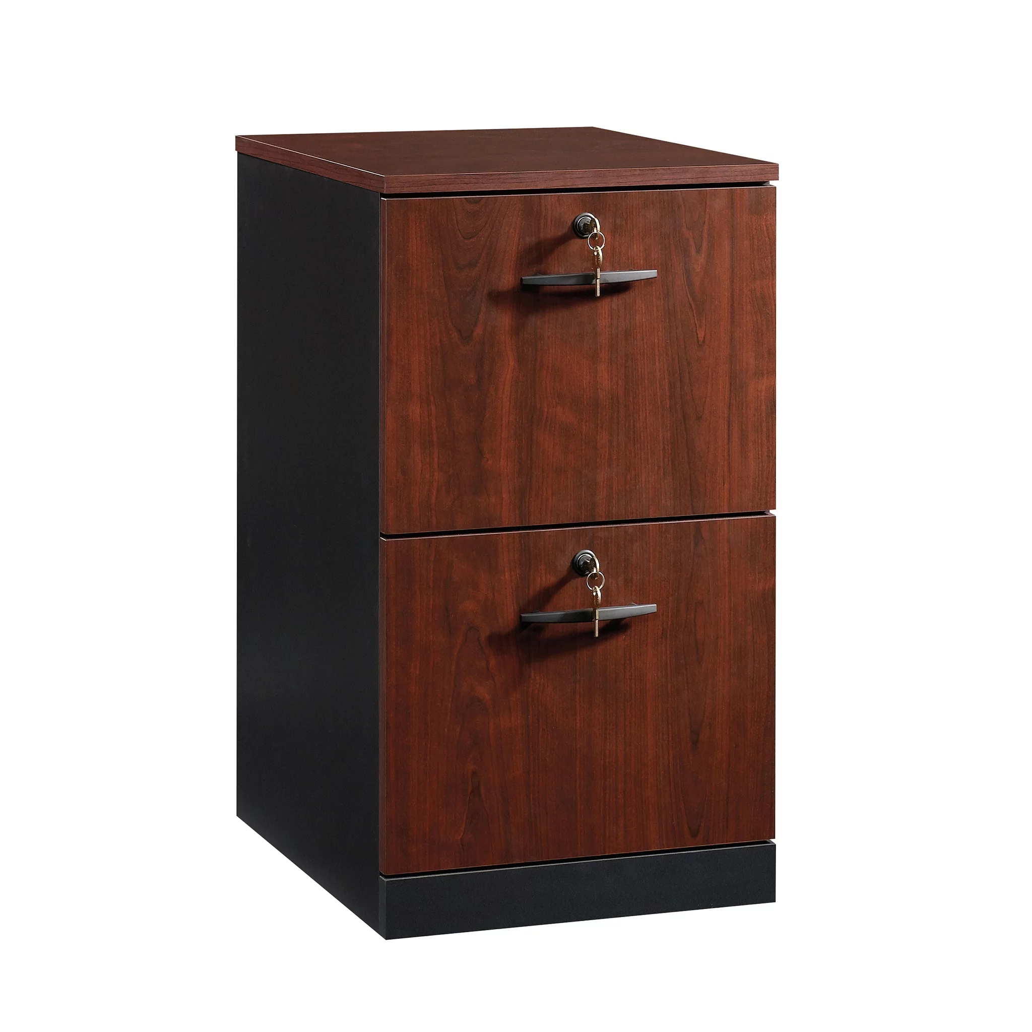 Sauder Via Engineered Wood File Cabinet in Classic Cherry Finish
