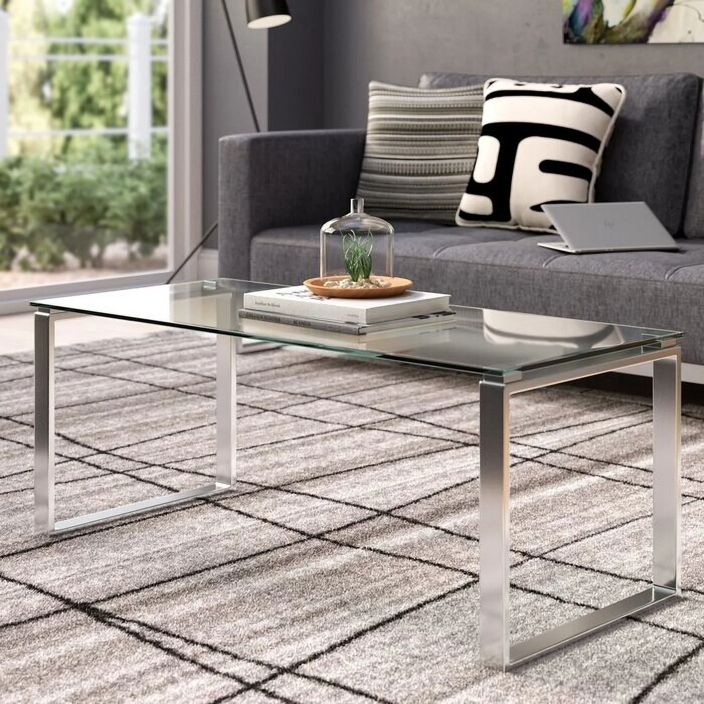 C2A-3073 Ashley Glass Coffee Table