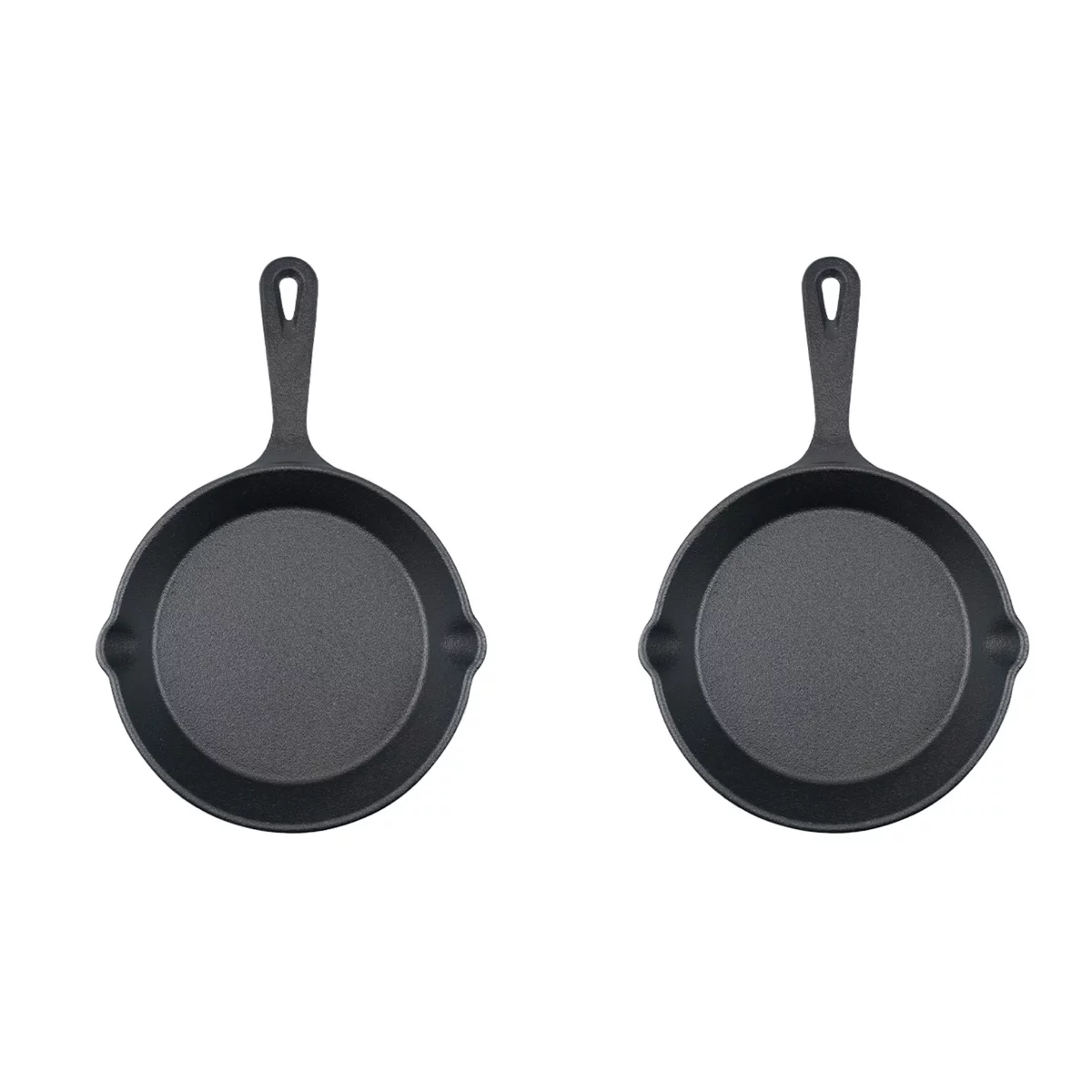 HOMEMAXS 2pcs Mini Cast Iron Skillet Small Frying Pan Non-stick Frying Pan Egg Frying Pan Kitchen Accessory