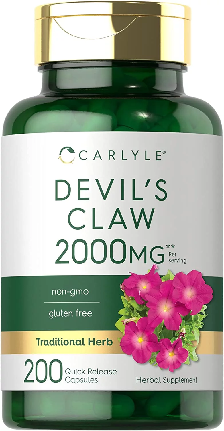 Devils Claw 2000mg | 200 Capsules | Concentrated Root Extract | by Carlyle