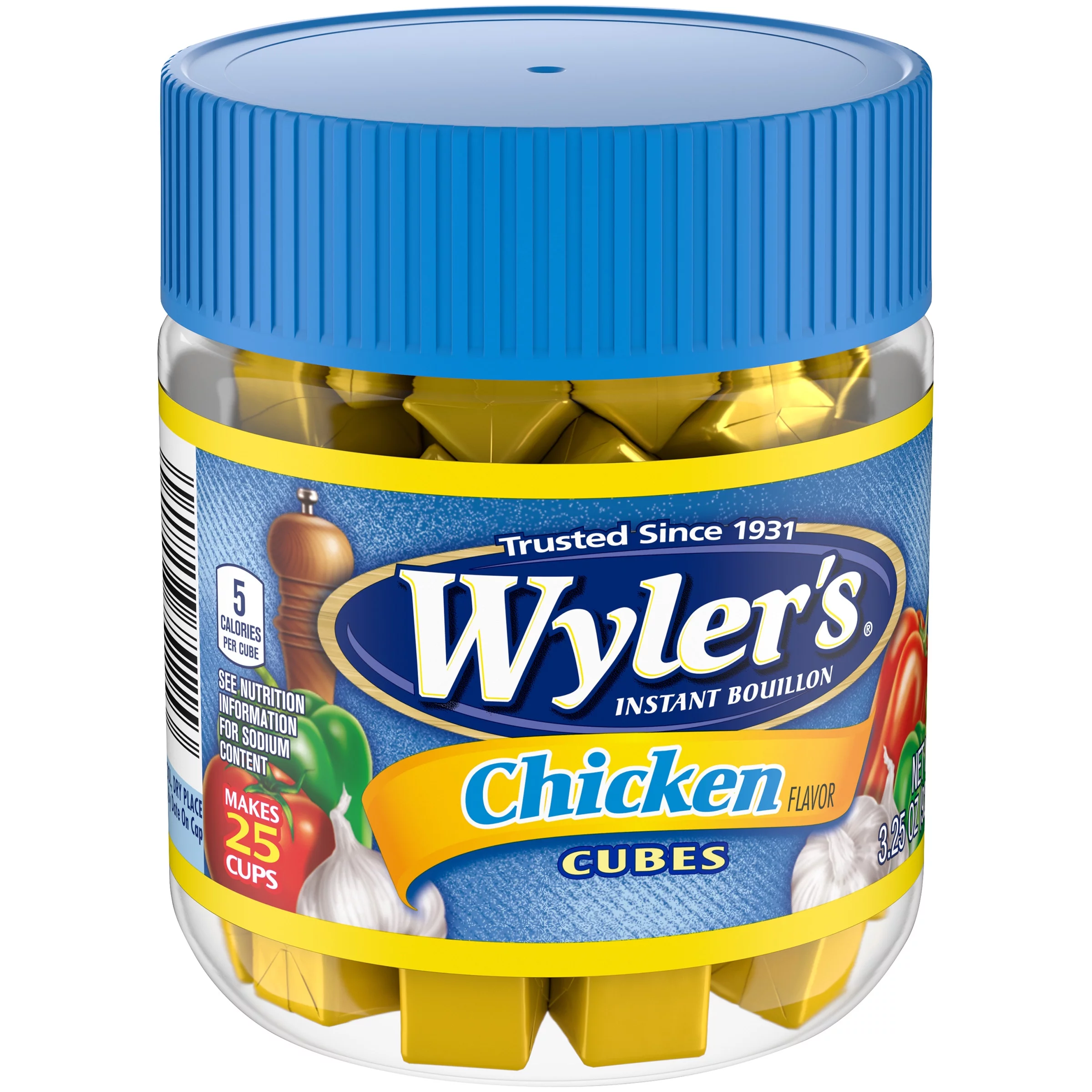 Wyler's Chicken Instant Bouillon Cubes, 3.25 oz (3-Pack)