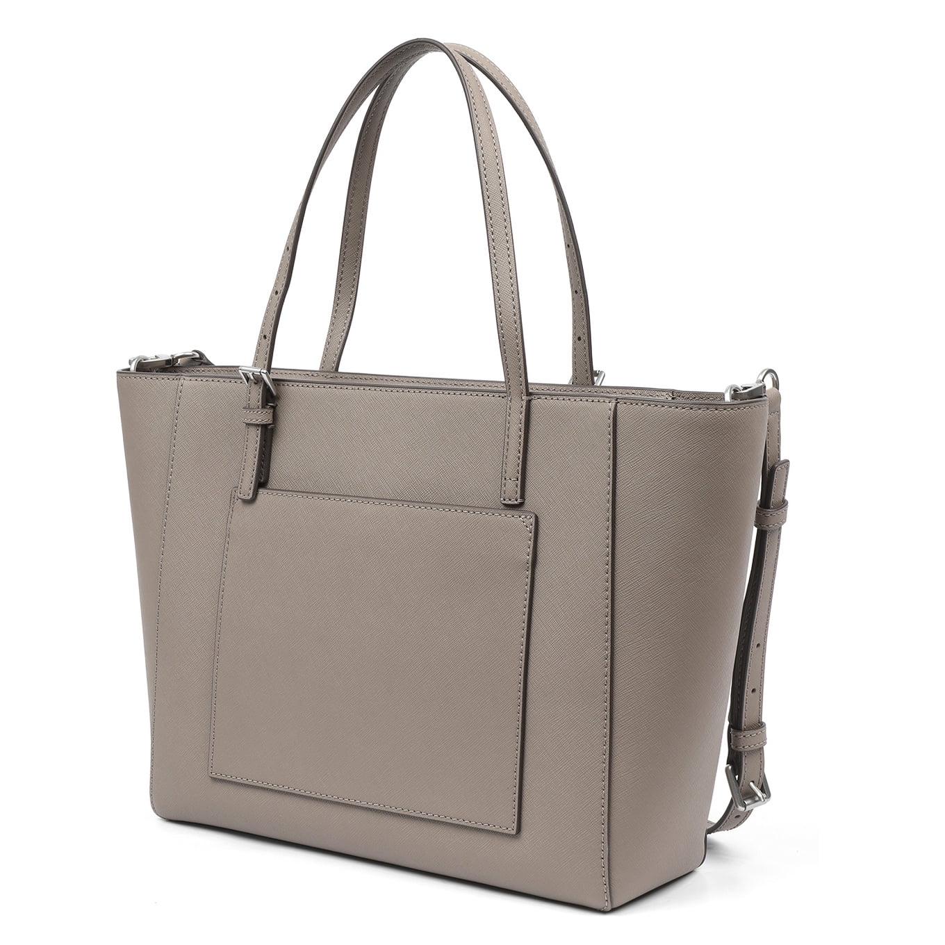 Tory Burch Women's Emerson Small Saffiano Leather Tote (Gray Heron)