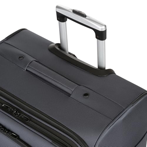 SwissGear Sion Softside Expandable Luggage, Black, Checked-Large 29-Inch