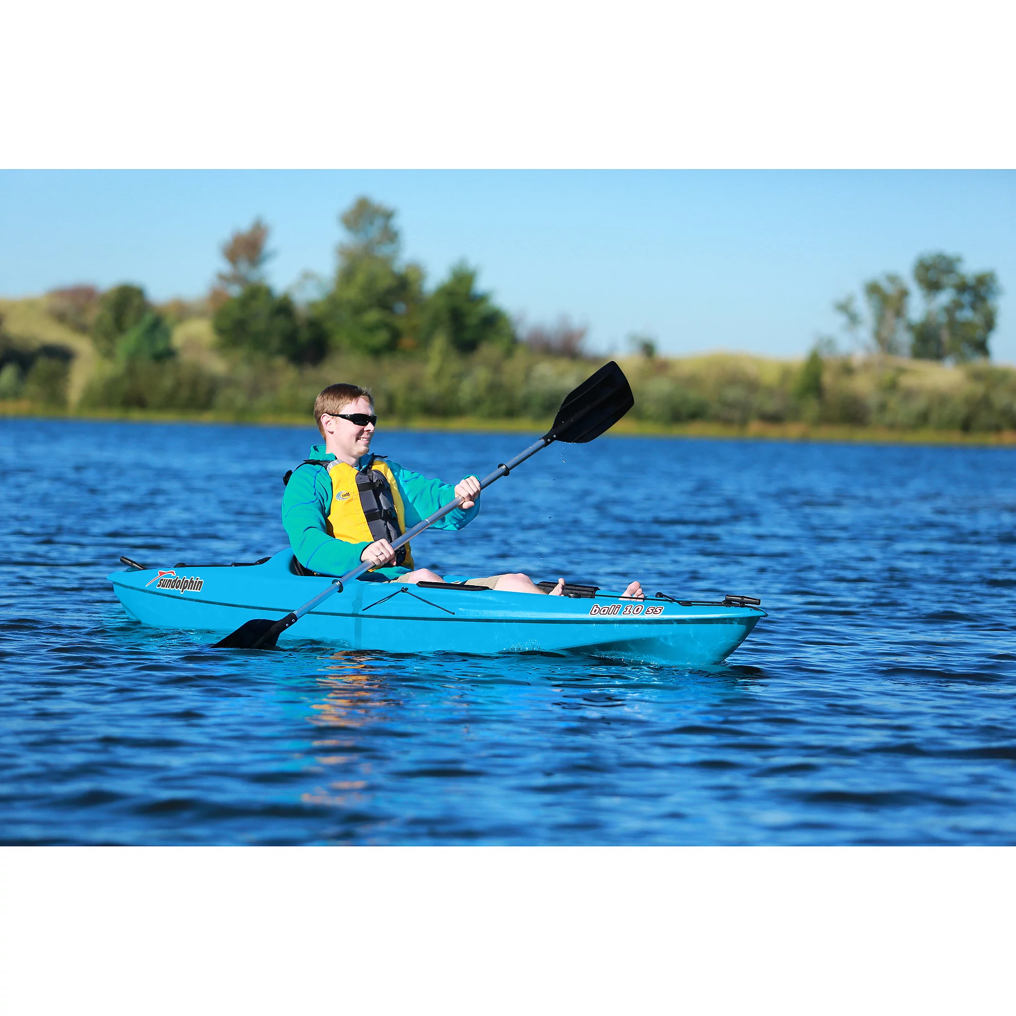 Sun Dolphin Bali 10' Sit-on Recreational Kayak Tangerine, Paddle Included