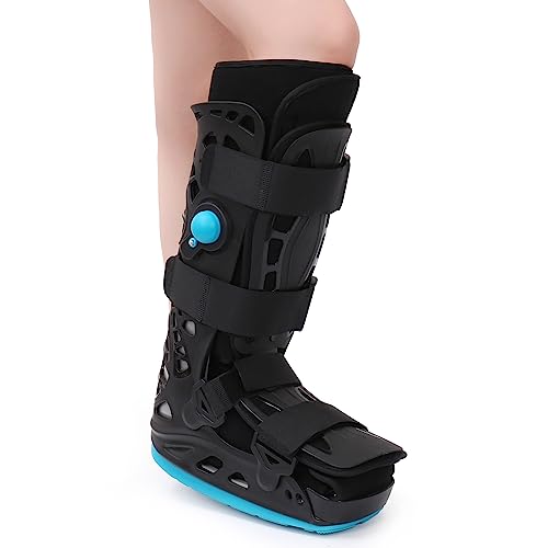 Tall Walker Fracture Boot Inflatable Walking Boot Air Cam Walker Brace Orthopaedic Boot for Sprained Ankle, Foot Pain Recovery, Calf Fracture, Broken Foot, Achilles Tendonitis (L)