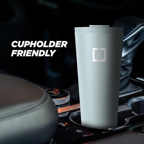 IRON °FLASK Classic Tumbler - Vacuum Insulated Stainless Steel Water Bottle, Double Walled, Drinking Cup, Insulated Travel Mug (Cotton Candy, 24 oz Solid Lid)