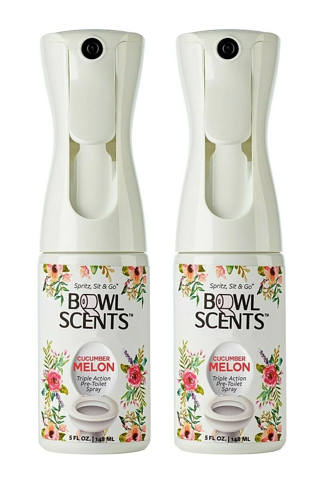 Bowl Scents Pre-Toilet Spray | Prevents Nasty Poop Smell | 5 oz - 2 Unit Listing