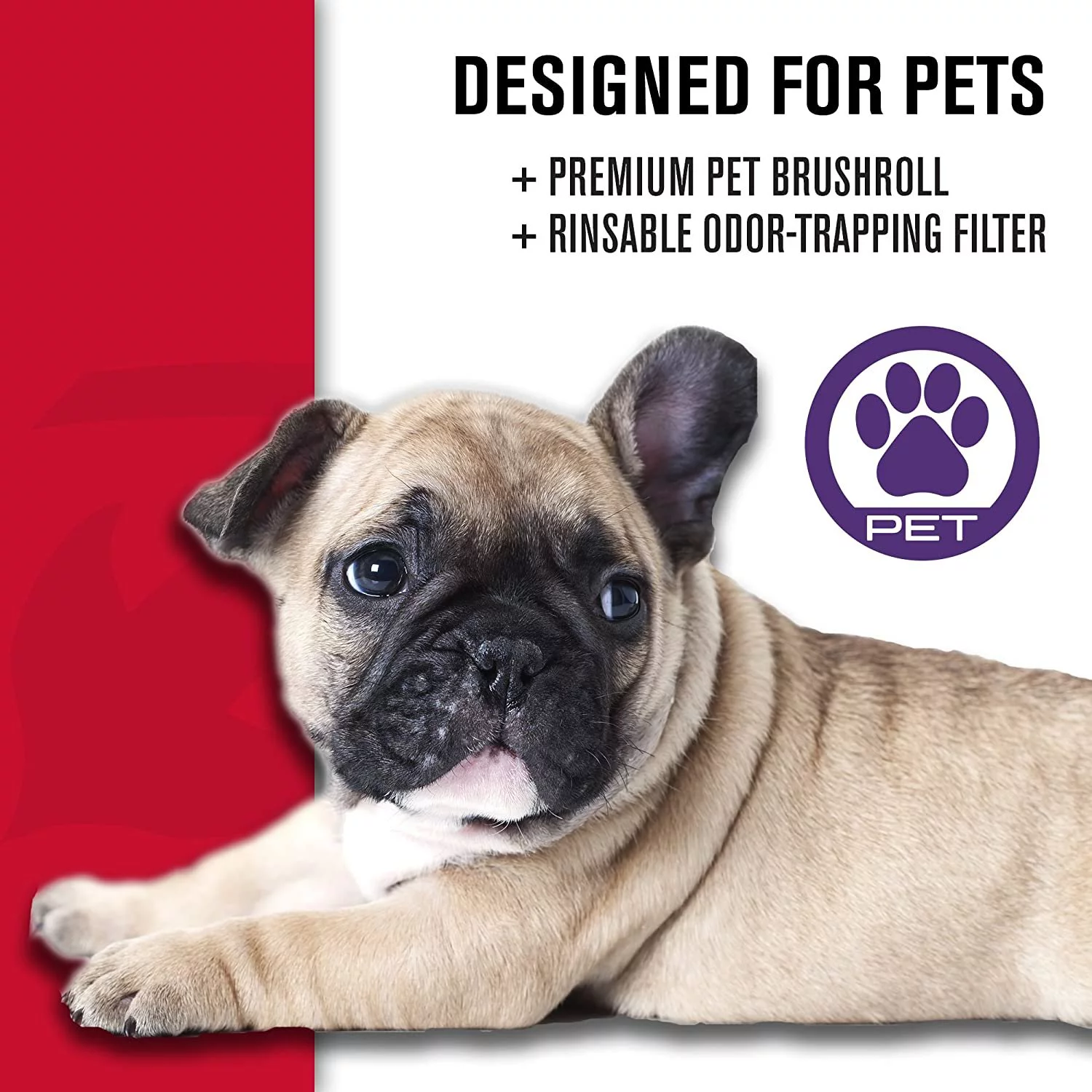 Dirt Devil Power Swerve Pet BD22052, Red