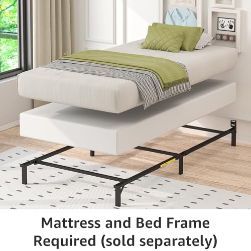 Amazon Basics Smart Box Spring Bed Base, 7-Inch Height Mattress Foundation, Tool-Free Easy Assembly, Queen, 79
