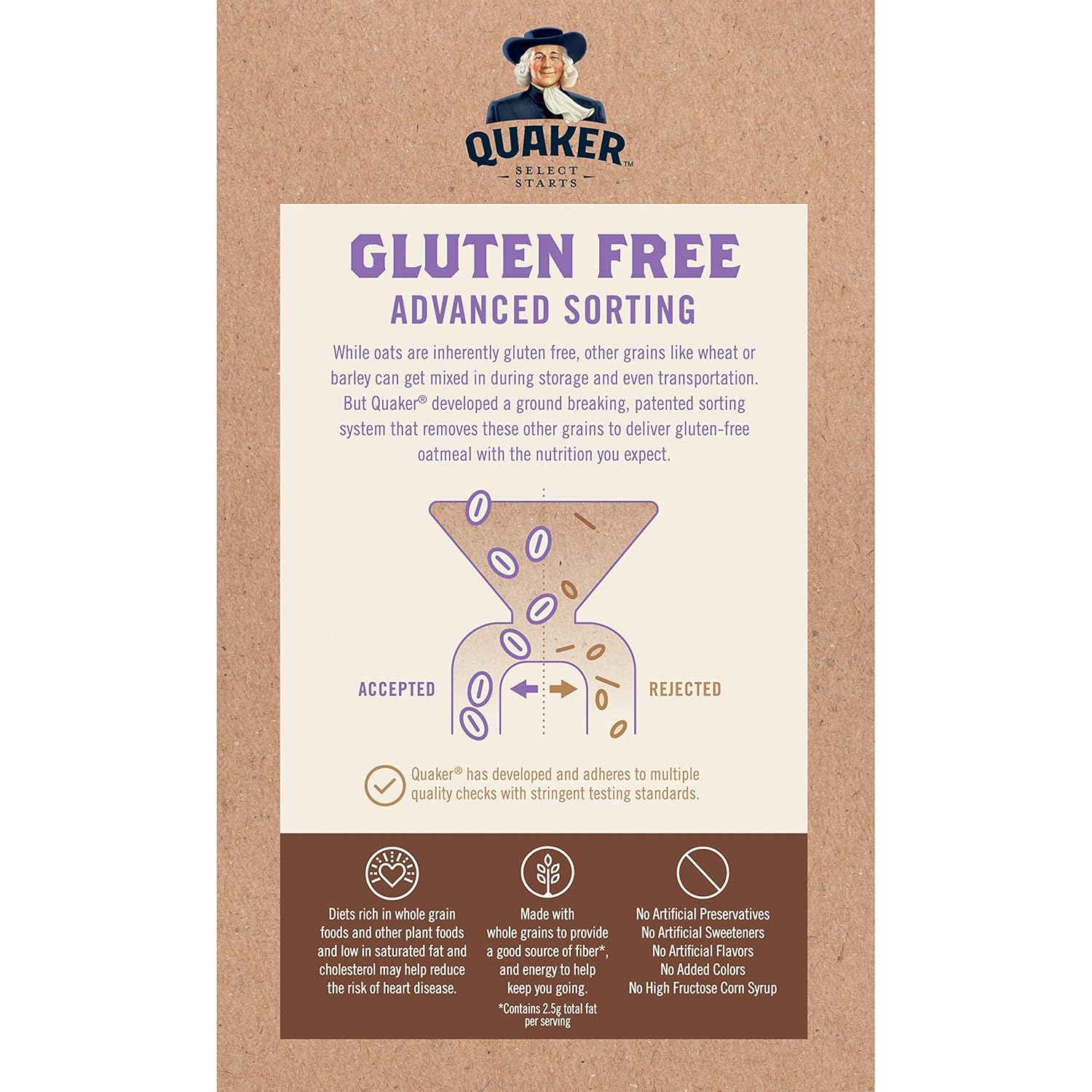 Quaker Instant Oatmeal, Gluten Free, Maple & Brown Sugar, Breakfast Cereal, 12.1 Oz