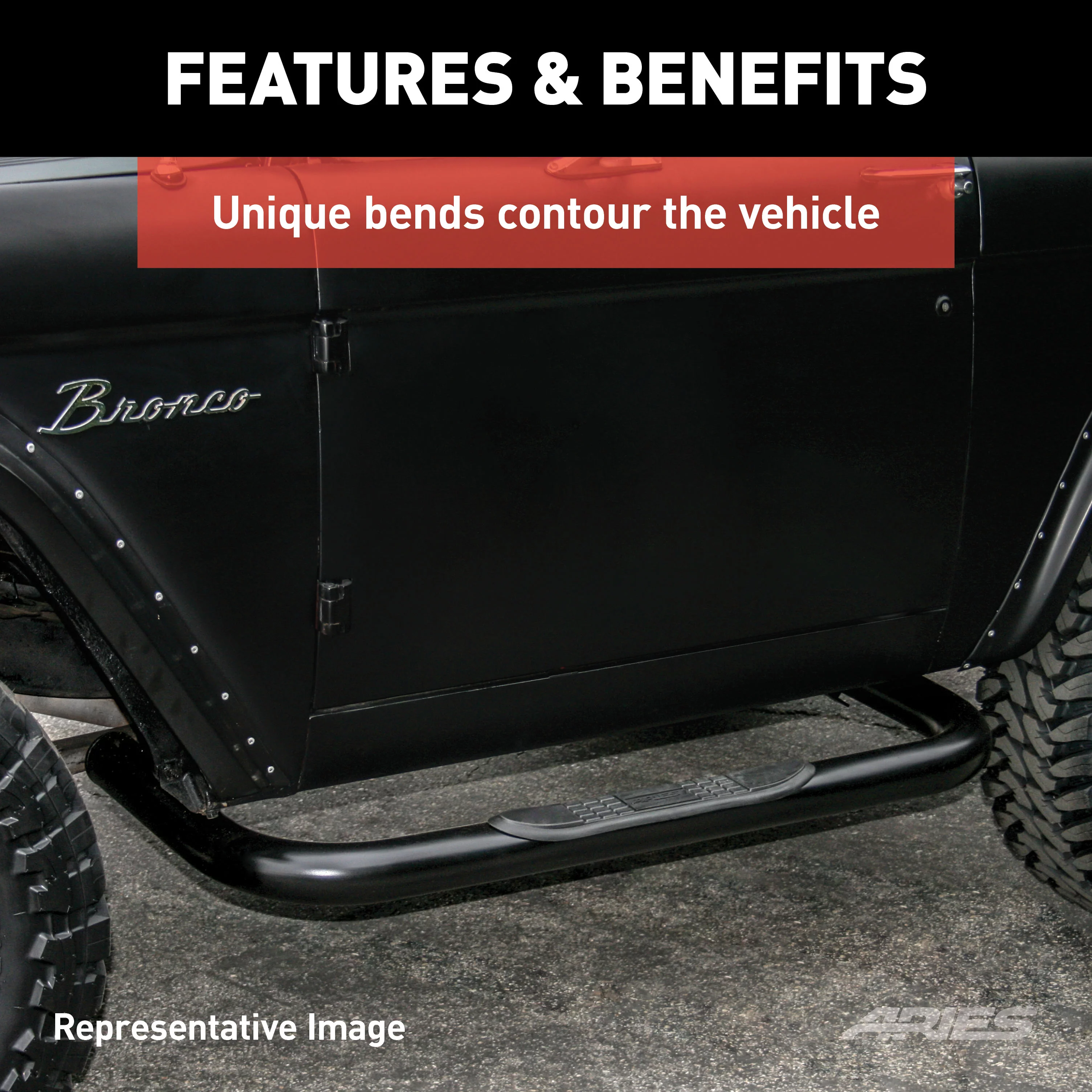 ARIES 205039 3-Inch Round Black Steel Nerf Bars, No-Drill, Select Dodge, Ram 1500, 2500, 3500 Fits select: 2019-2022 RAM 1500 CLASSIC, 2023 RAM 2500 TRADESMAN