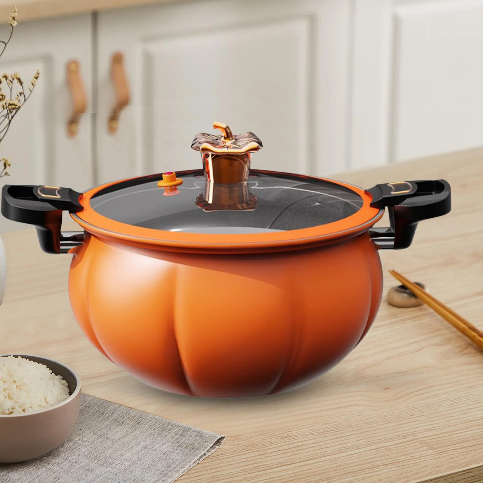 Soup Pots,Soup Pots Soup Cooker Pot Heat Resistant Cookware,Slow Cooker and Food Warmer Pressure Stew Pot,Pressure Cooking Pot Rice Cooker Slow Cooker,Anti Scald Handle Gas Electric iron Stew 6L