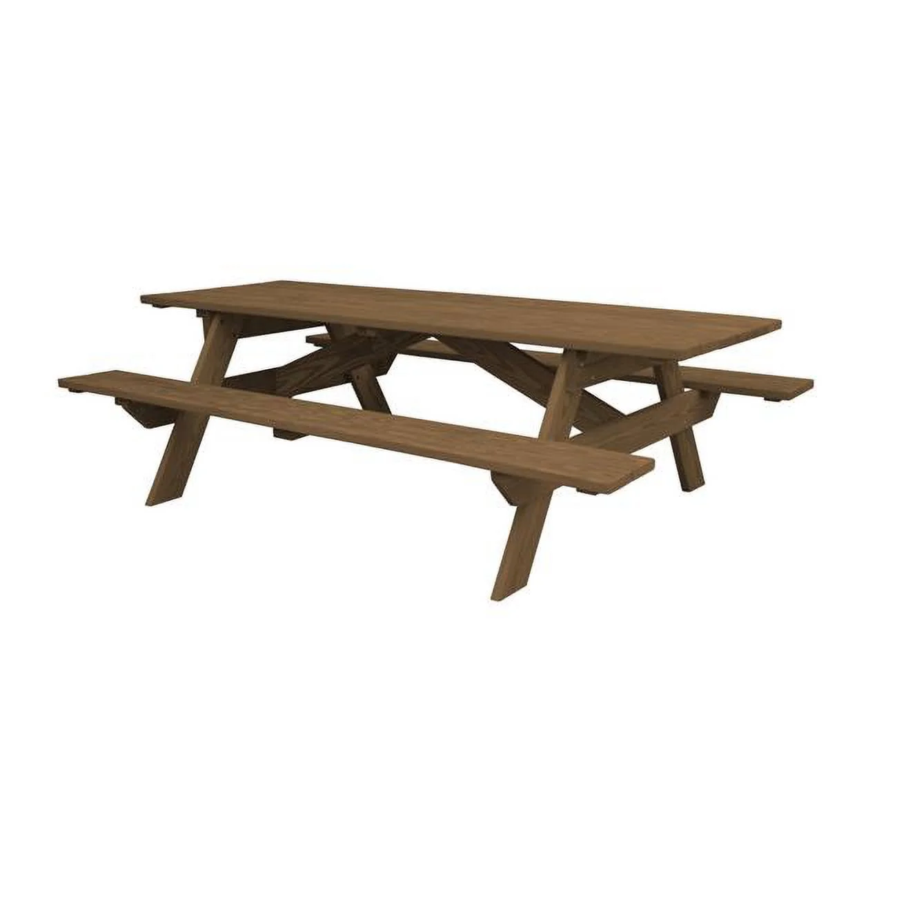 HomeRoots 524999 Wood Brown Solid Wood Outdoor Picnic Table