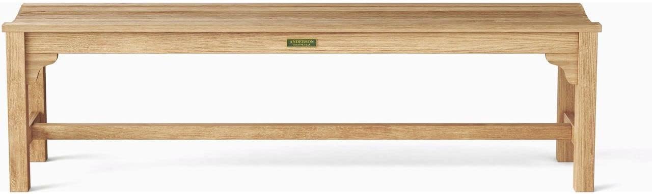 Anderson Teak BH-067B - No Cushion Hampton 3-Seater Backless Bench