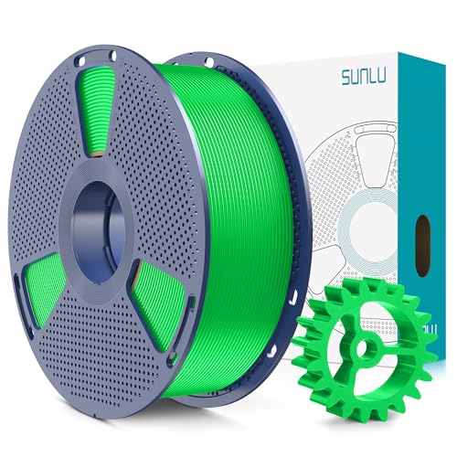 SUNLU PLA+2.0 3D Printer Filament Bundle, 4KG Upgrade PLA+ Filament 1.75mm, Tougher and Stronger, Dimensional Accuracy +/-0.02mm, 1KG per Spool, 4 Packs, Black
