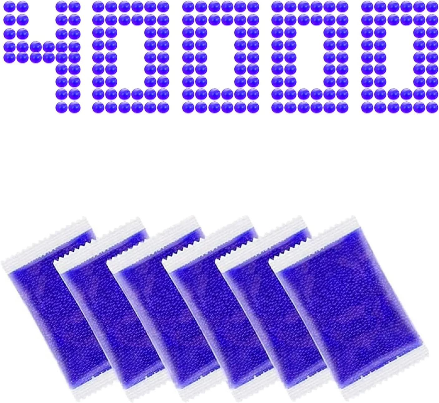Gel Beads Blaster Ammo Splat Gun Gel Balls Refill (7-8 mm, 4 Pack,10,000 Pieces Per Pack), Gel Water Beads Splatter 7.5mm Blaster Bullets, Compatible with Orbeez Gun and Splatter Ball Gun, Purple