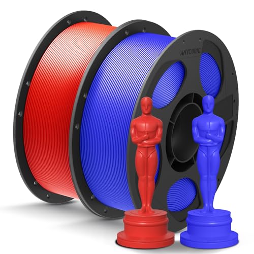 ANYCUBIC PLA+ 3D Printer Filament Bundle, PLA Plus 1.75mm Dimensional Accuracy +/- 0.02mm, Fit Most FDM 3D Printers, 1KG Spool, 2KG Gray+Gray