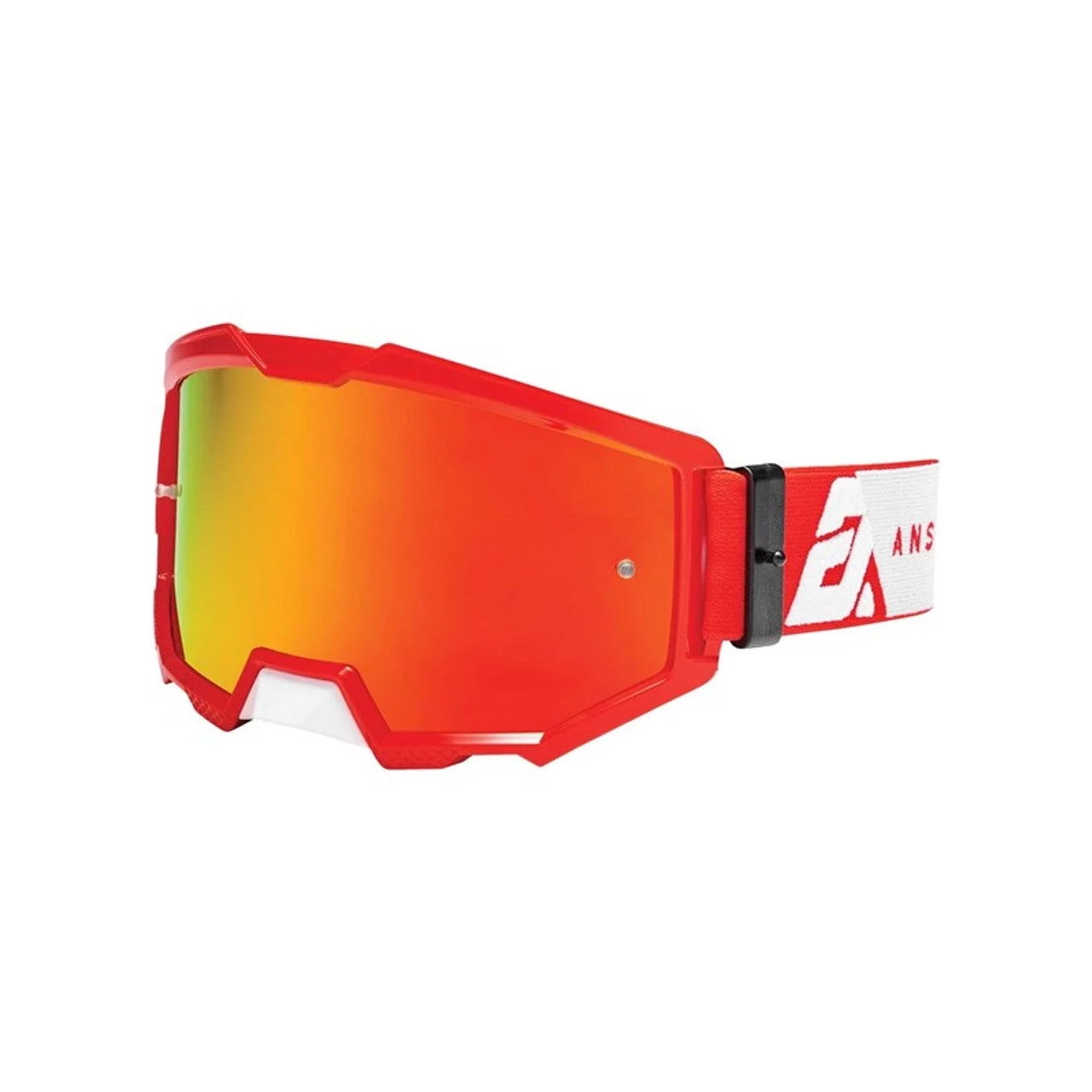 Answer Apex 3 Youth MX Offroad Goggles w/Mirror Lens White/Red