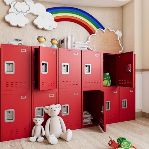 Metal Storage Locker for Kids, Office Locker Storage Cabinet, 15