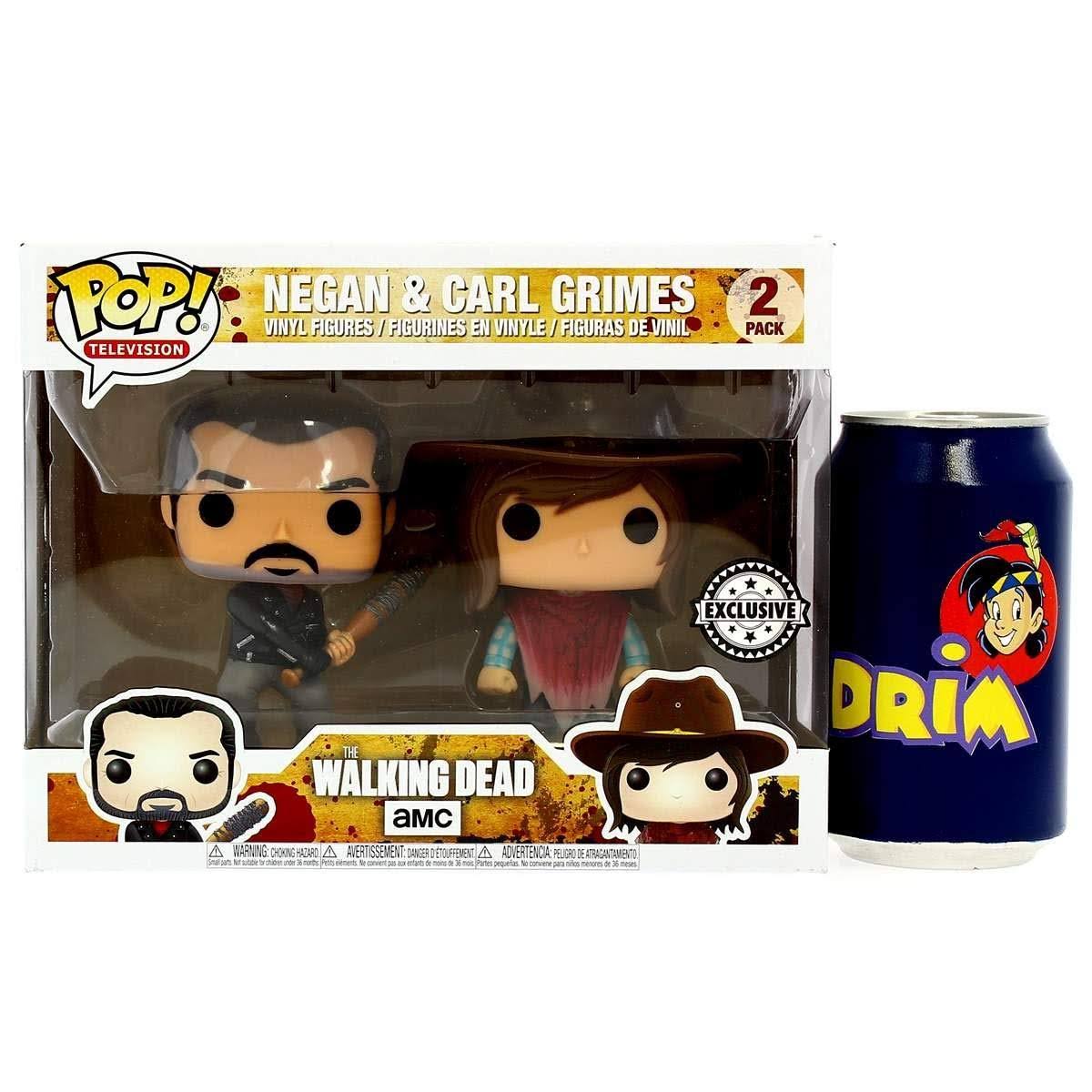 The Walking Dead Pop! Vinyl 2 Pack - Negan and Carl Grimes Funko