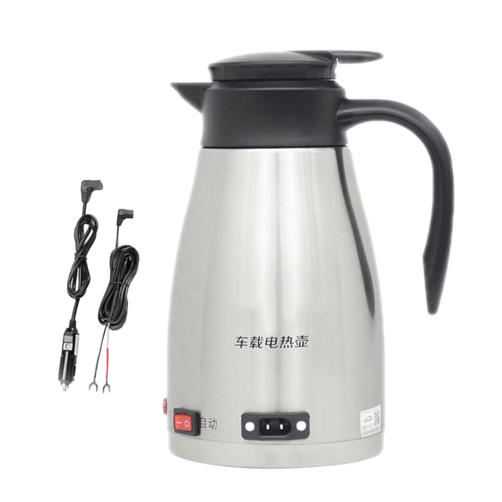 Car Kettle Boiler 1300ml Car Heating Travel Cup for Traveling Self Driving Tour 12V