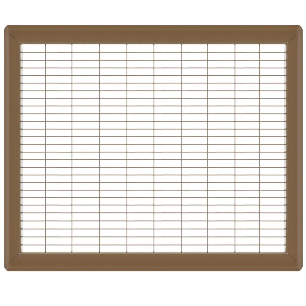 14in x 20in Imperial Brown Heavy Gauge Steel Floor Grille - Heating and Cooling Air Vent