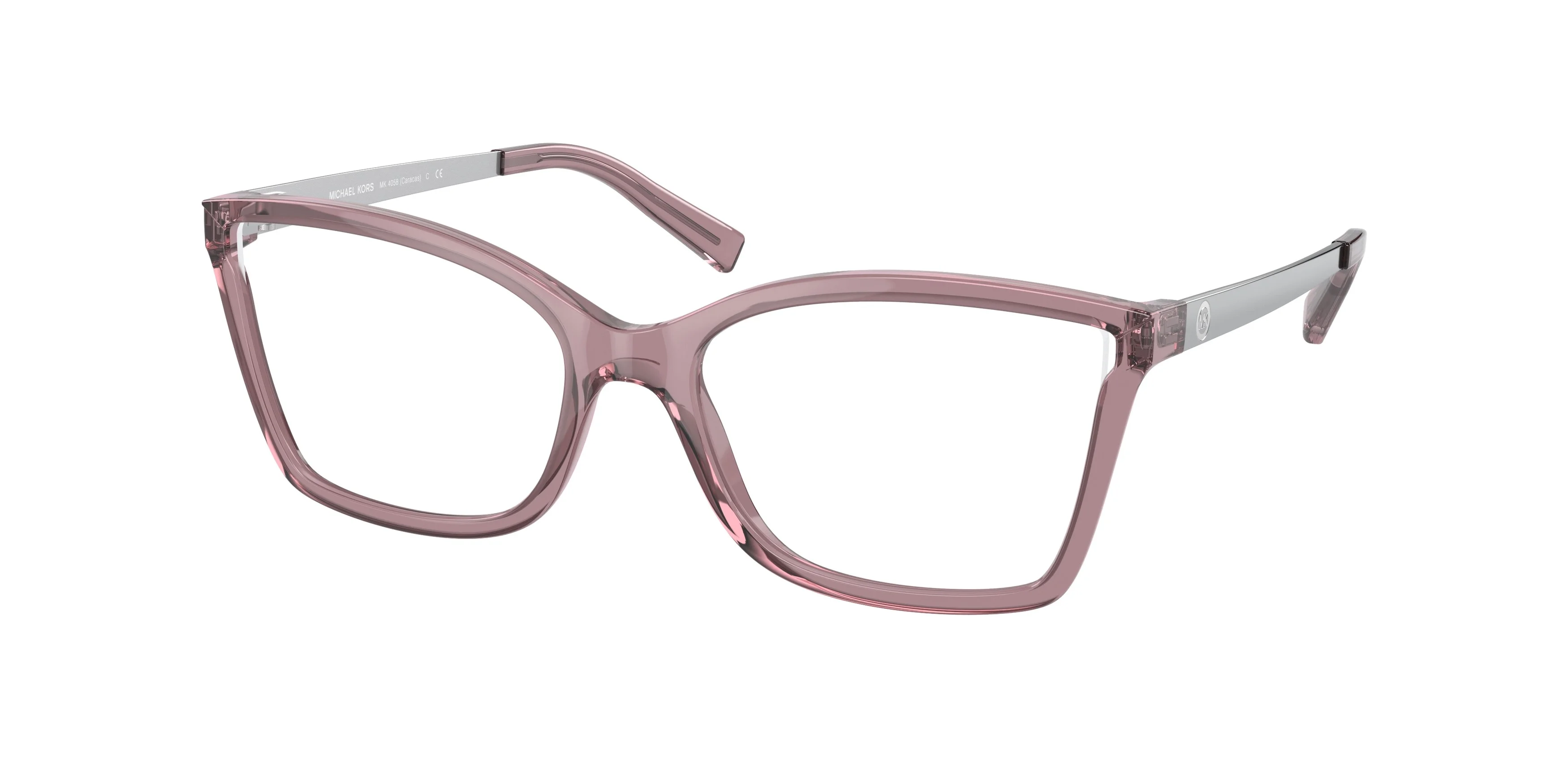 MICHAEL KORS Caracas MK4058 3502 Burgundy Crystal Demo Lens 54 Womens Eyeglasses