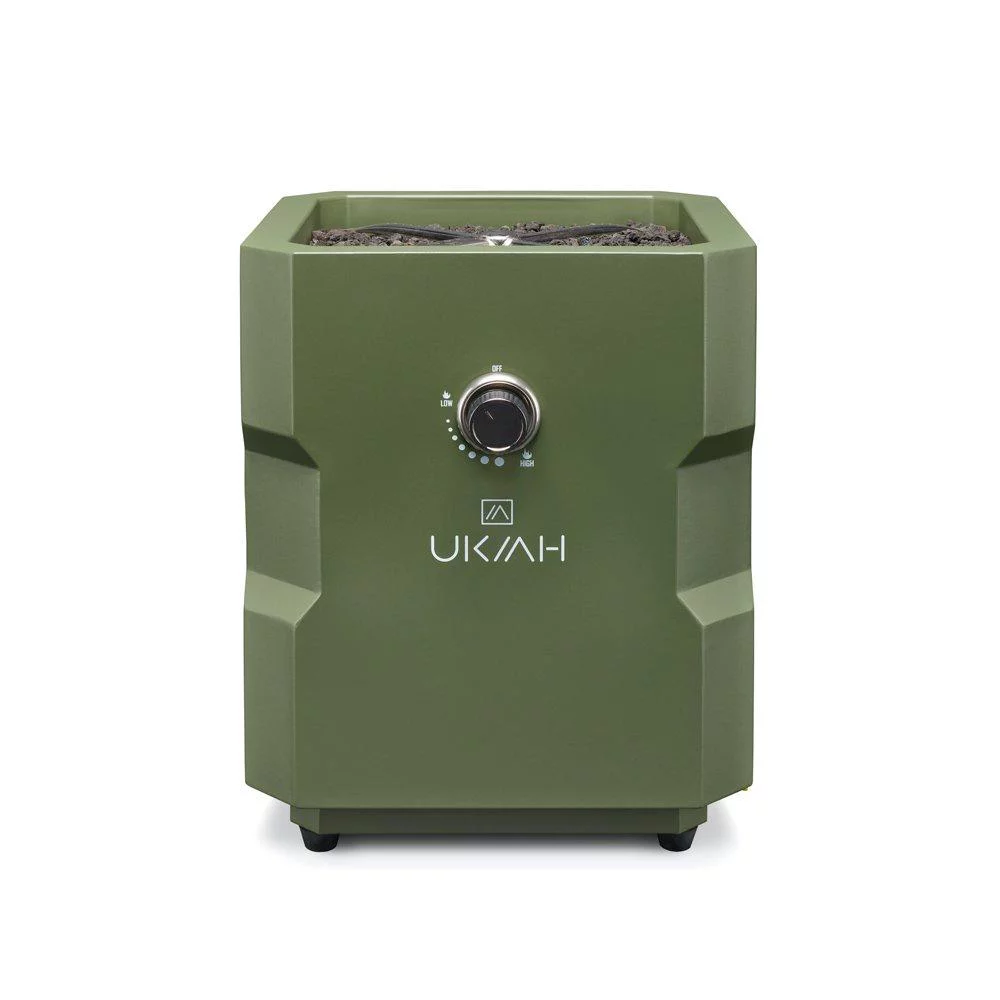 Ukiah Tailgater X Portable Propane Fire Pit, Green TK-1043-DG