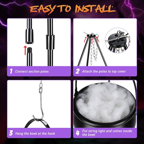 AW Halloween Witches Cauldron Large with 31