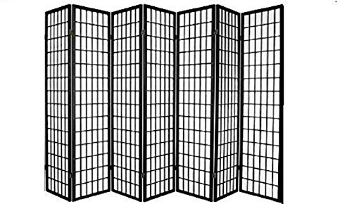 Panel Shoji Screen Room Divider 3-10 Panel (3 Panel, Black, White, Cherry, Natural)