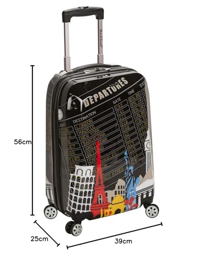 Rockland Departure Hardside Spinner Wheel Luggage, America, Carry-On 20