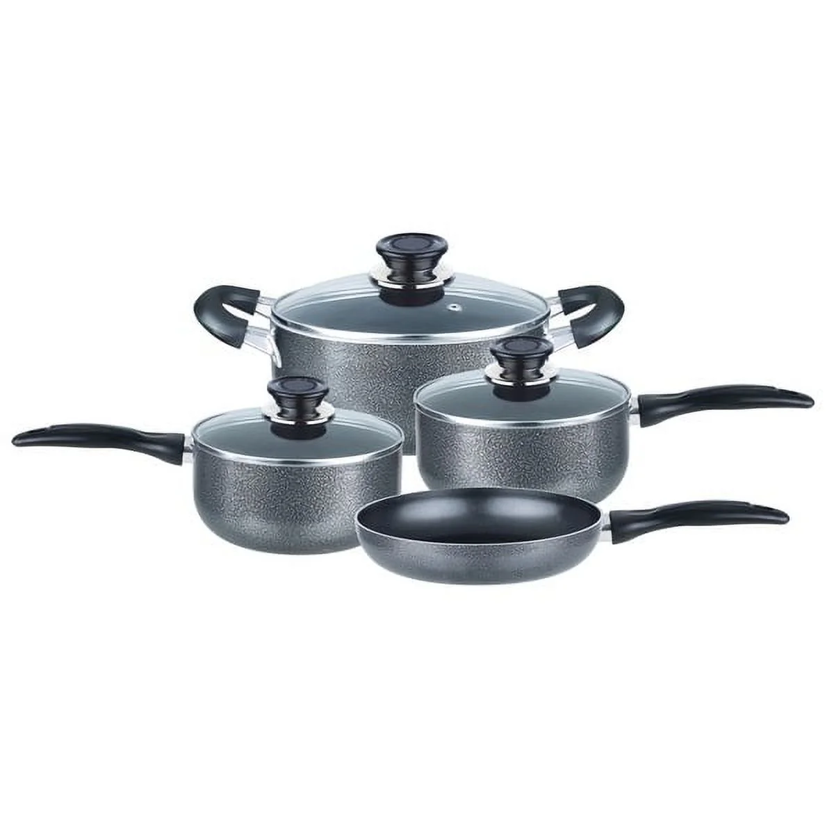 Brentwood Appliances Bps-207g 7-piece Aluminum Non-Stick Cookware Set (Granite)