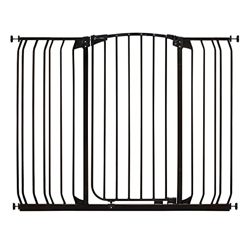 Dreambaby Chelsea Extra-Tall Auto-Close Security Baby Safety Gate-Black-with Extensions, Black, 28 - 42.5
