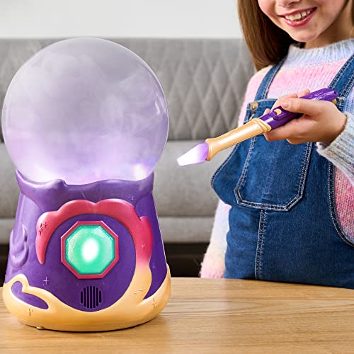 Magic Mixies Magical Misting Crystal Ball with Interactive 8 inch Blue Plush Toy and 80+ Sounds and Reactions