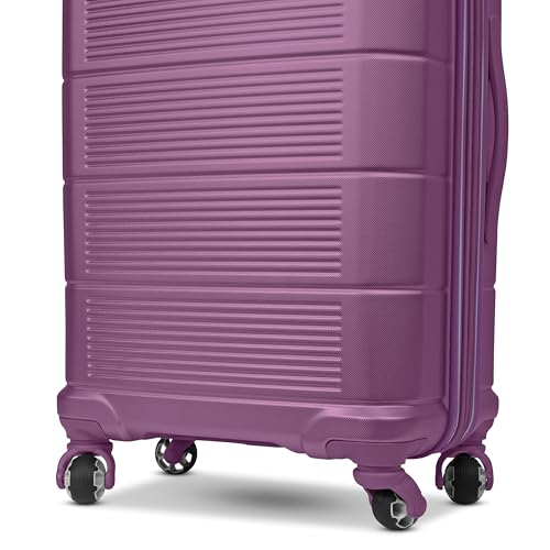 American Tourister Stratum 2.0 Expandable Hardside Luggage with Spinner Wheels, Purple Haze, Carry-on