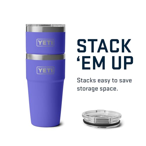 YETI Rambler 20 oz Stackable Tumbler, Stainless Steel, Vacuum Insulated with MagSlider Lid