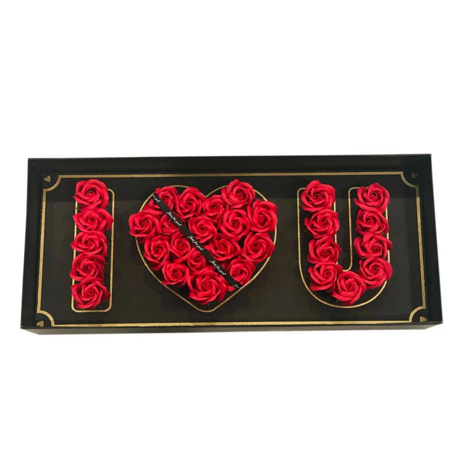 I LOVE YOU Long Life Eternal Roses Flowers valentines romantic gift bath