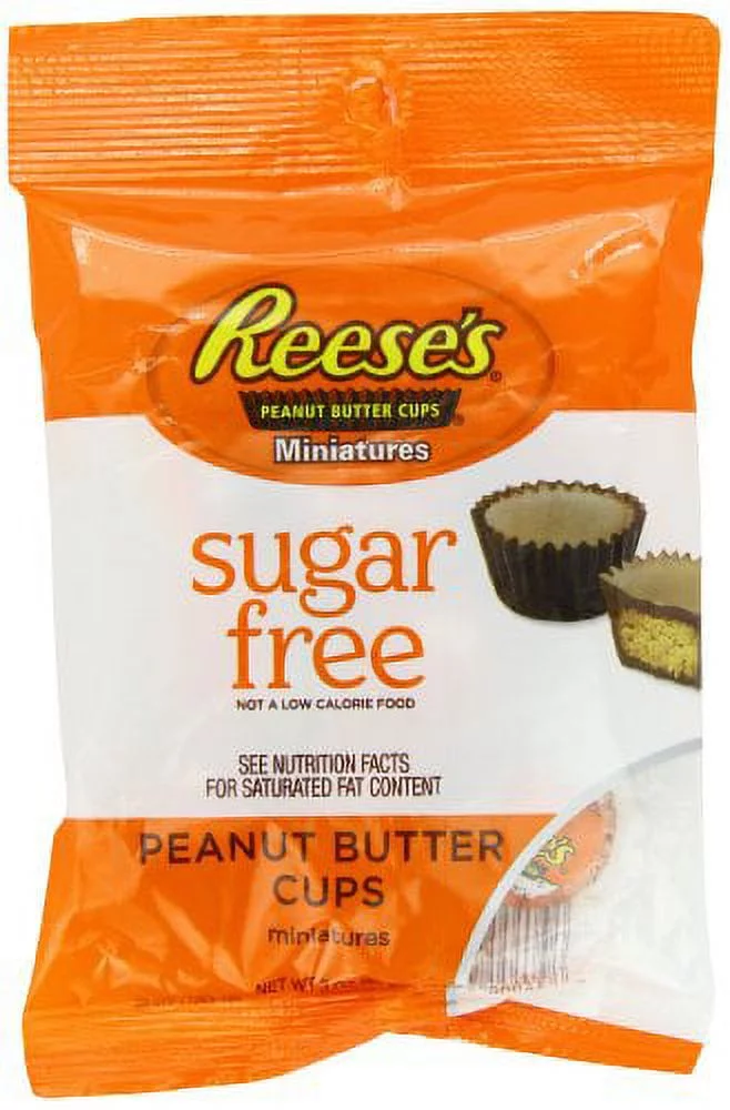 Hershey's Sugar Free Reese's Peanut Butter Cups Miniatures Original (Pack of 12)