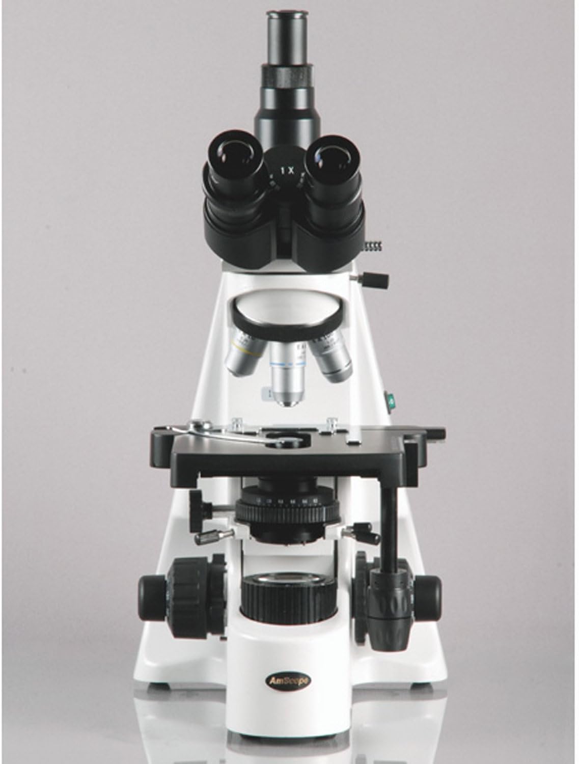 AmScope T690C-5M Digital Trinocular Compound Microscope, 40X-2500X Magnification, WH10x and WH25x Super-Widefield Eyepieces, Infinity Objectives, Brightfield, Kohler Condenser, Double-Layer Mechanical Stage, Includes 5MP Camera with Reduction Lens an