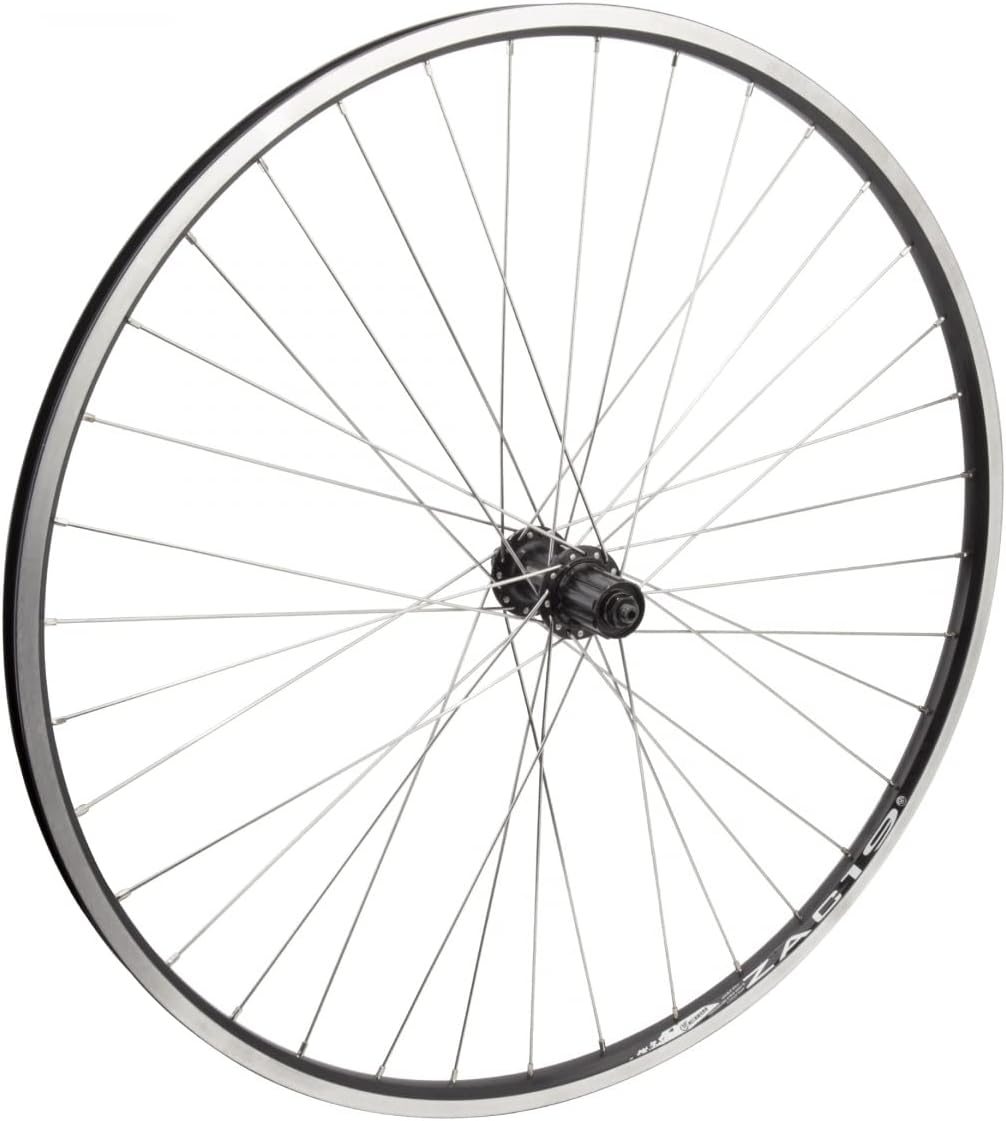 Wheel Master 700c Rear Wheel - Quick-Release, 36H, 8-Speed Cassette Hub, Black (MSW)/Black/Steel