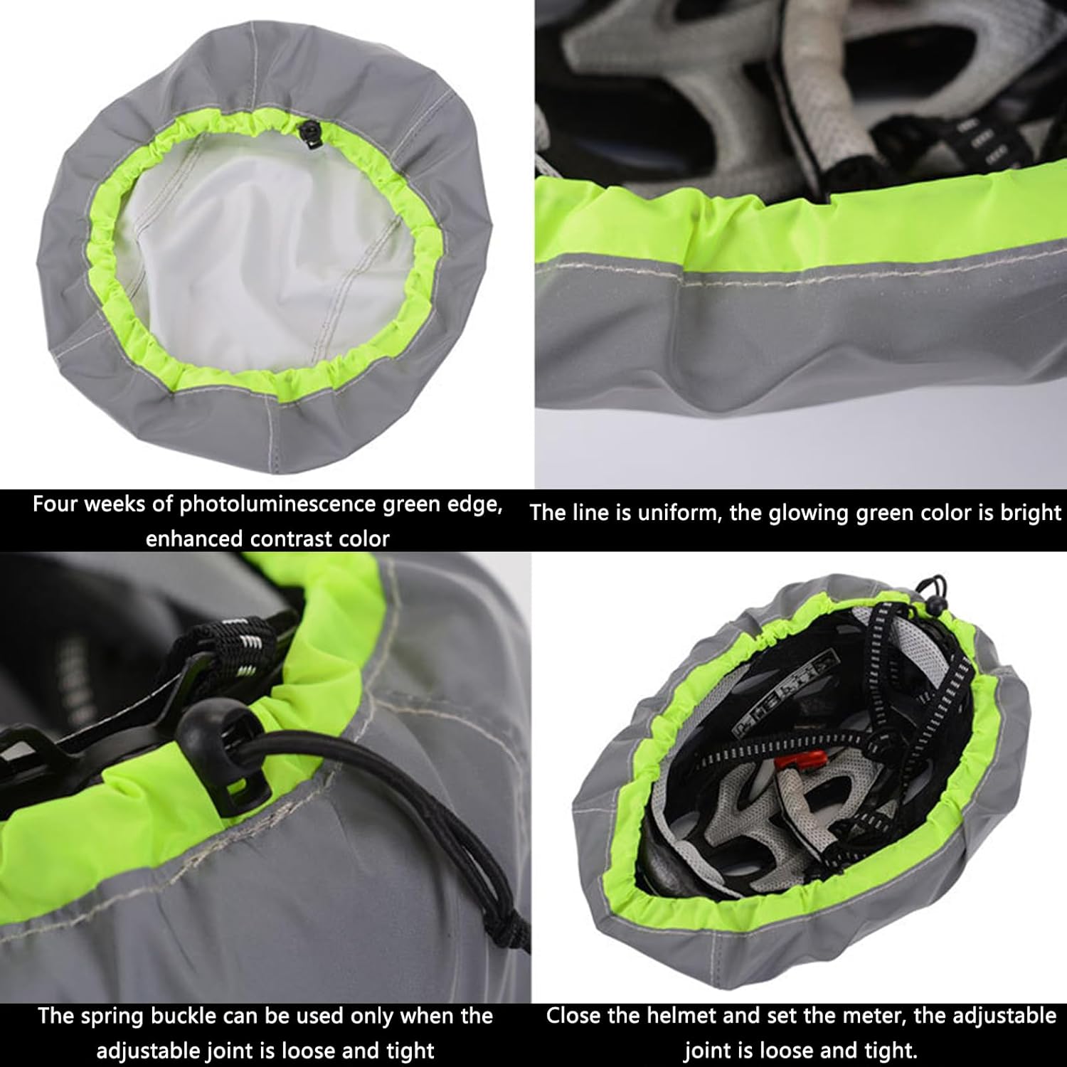Cycling Helmet Cover Rainproof Windproof Rain Cover Waterproof Visibility Reflective Bicycles Helmet Cover Ventilat