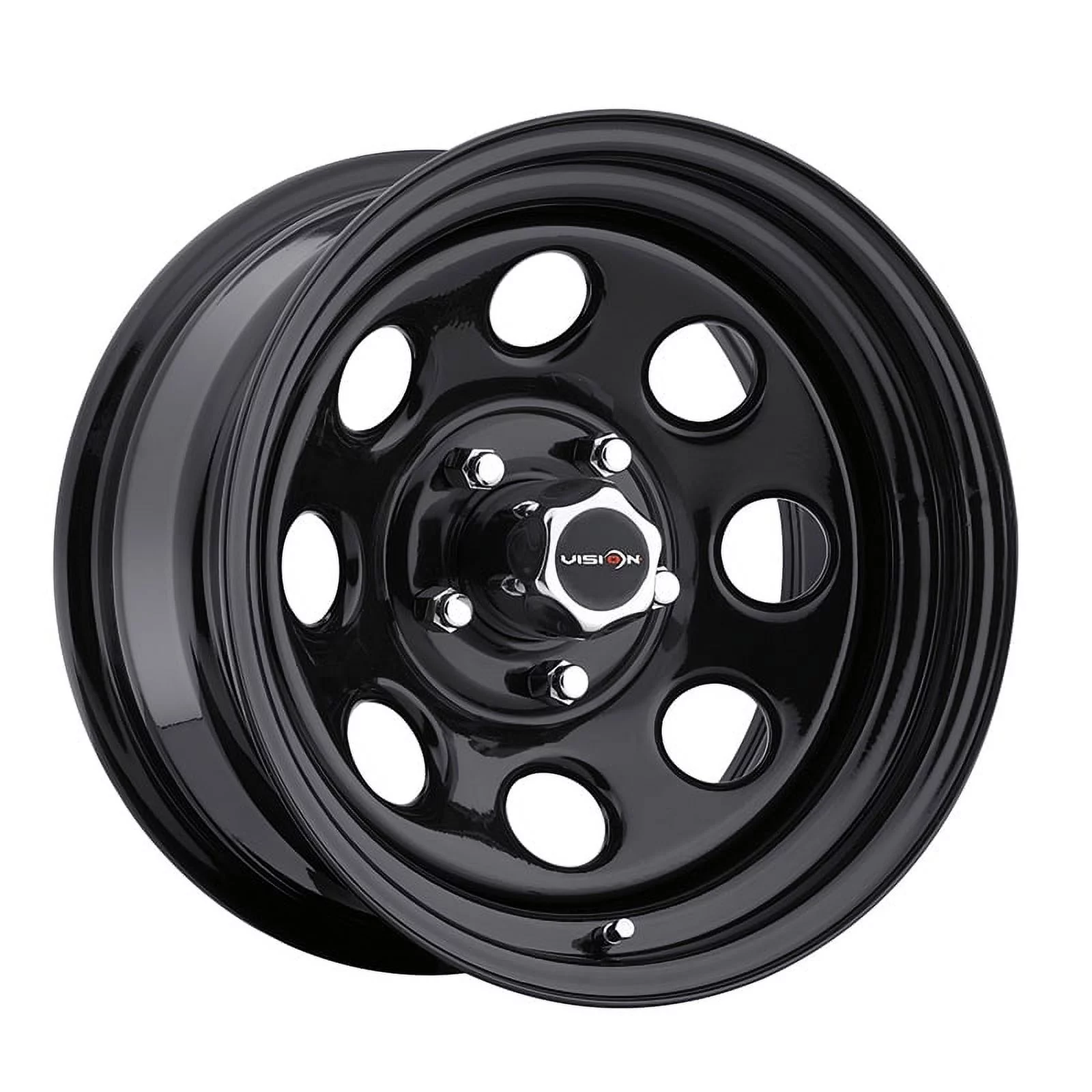 Vision Soft 8 15x7 5x139.7 -6et Gloss Black Wheel