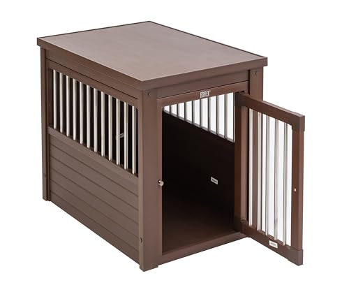New Age Pet ecoFLEX Pet Crate/End Table, Small, Espresso 23.8