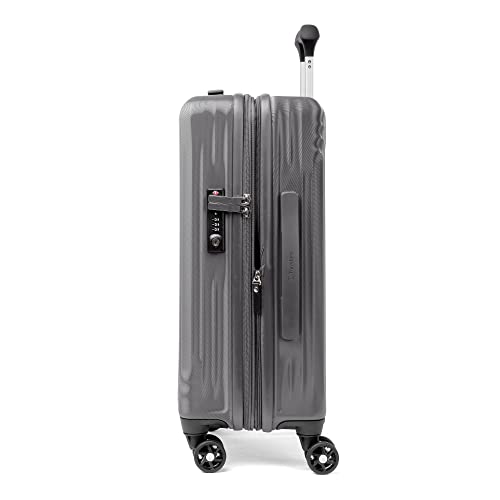 Travelpro Maxlite Air Hardside Expandable Carry on Luggage, 8 Spinner Wheels, Lightweight Hard Shell Polycarbonate Suitcase, Shadow Grey, Carry On 21-Inch