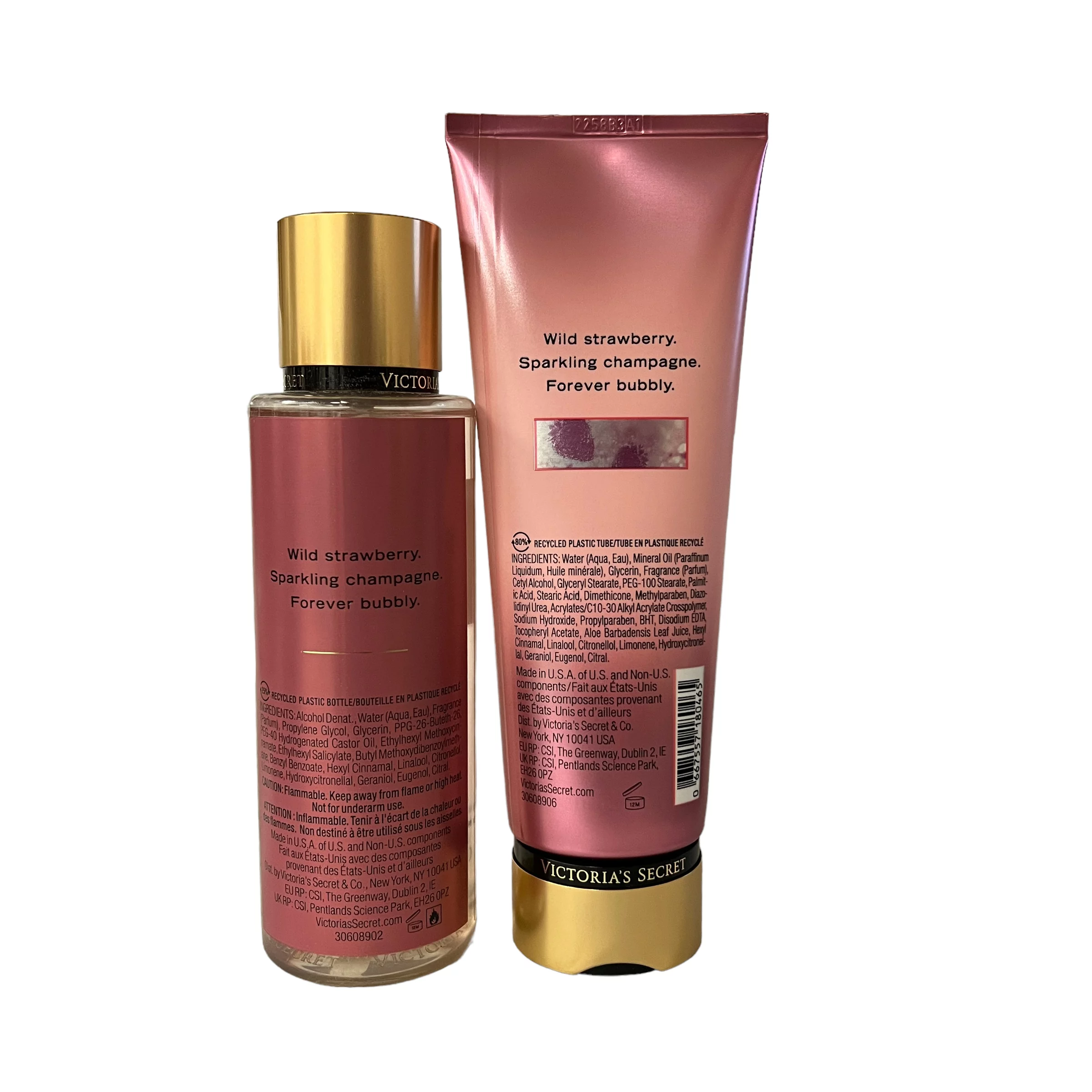 Victoria's Secret Strawberries & Champagne Mist and Body Lotion Set