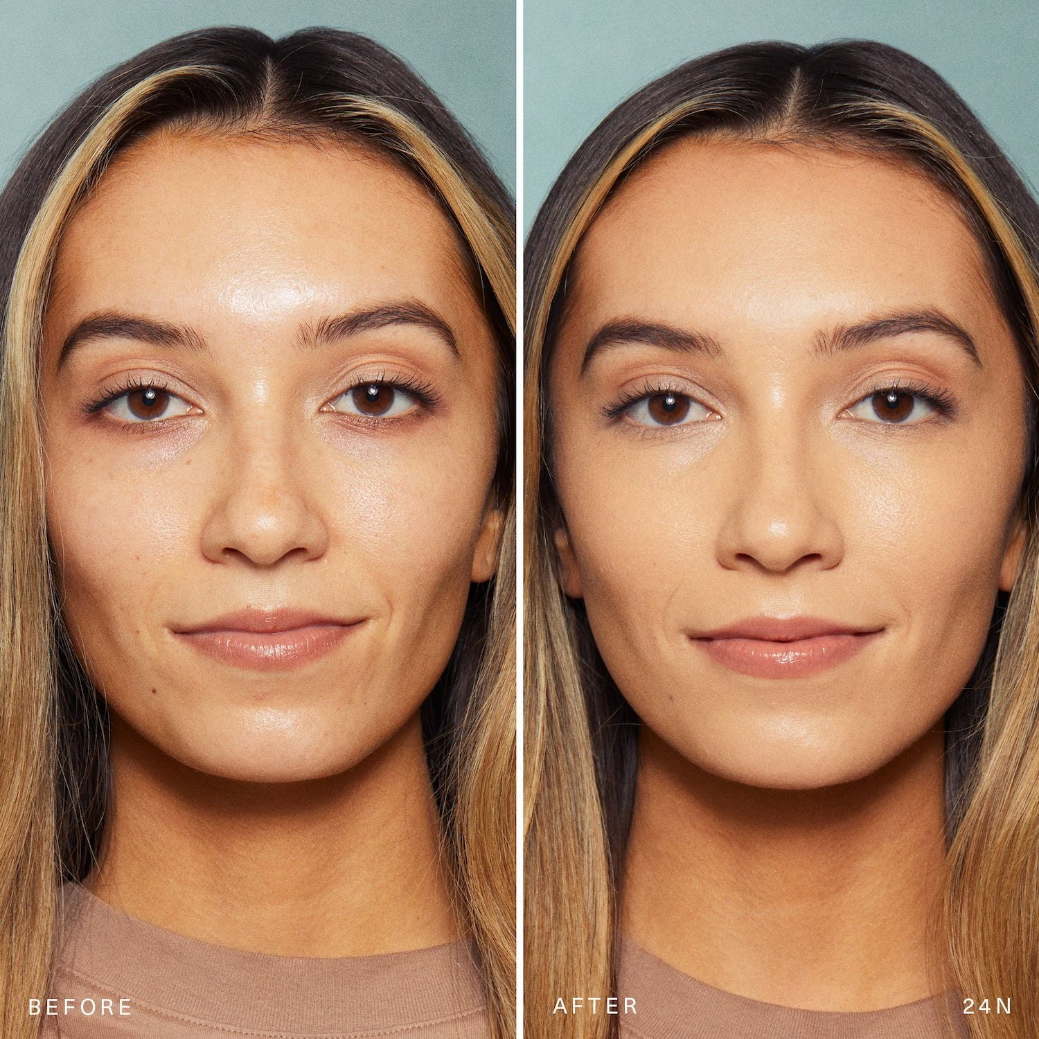 Rare Beauty by Selena Gomez Positive Light Tinted Moisturizer Broad Spectrum SPF 20 Sunscreen - 24N - light medium with neutral peach undertone - 1 oz/30 mL