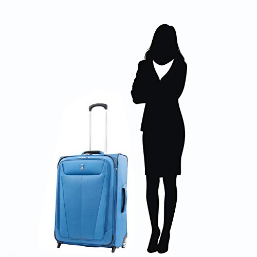 Travelpro Maxlite 5 Softside Expandable Upright 2 Wheel Carry on Luggage, Lightweight Suitcase, Men and Women, Burgundy, Carry On 22-Inch