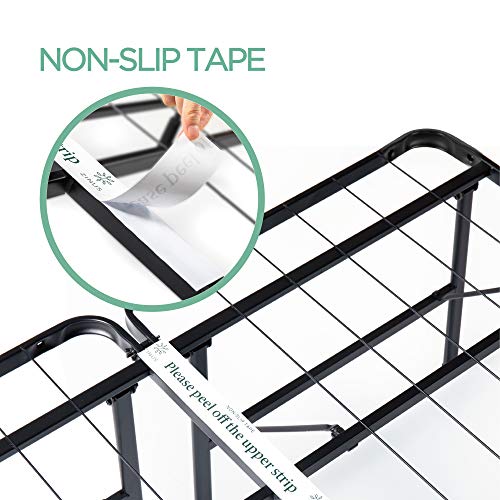 ZINUS Rumi 14in Full Metal Bed Frame, Quick Assembly SmartBase® Mattress Foundation, Heavy Duty Sturdy Steel with No Box Spring Needed, Eco-Friendly Packaging, Black