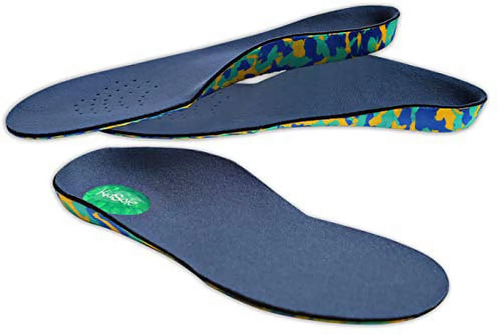 Camo Comfort Childrens Insoles for Kids with Flat Feet Who Need Arch Support by KidSole (Toddler Size 9-12)