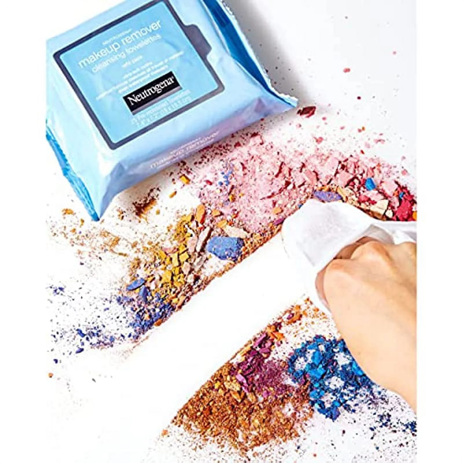 Neutrogena Day & Night Wipes, Makeup Remover Face Cleansing Towelettes & Night Calming Facial Cloths, 100% Plant Based Fibers Wipe Away Dirt, Alcohol-Free, 3 Packs of 25 ct, 75 ct